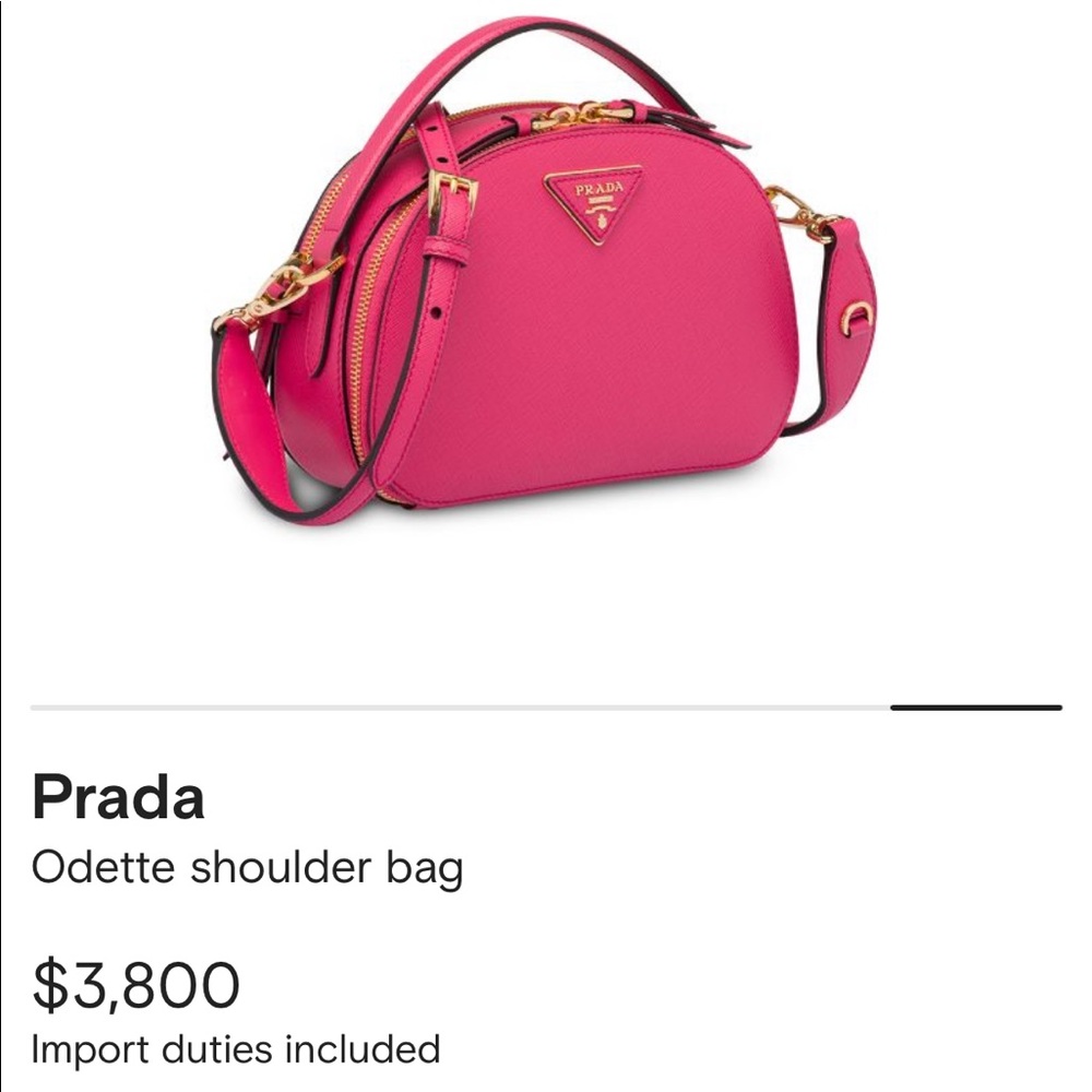 Prada Odette Shoulder Bag - Magenta